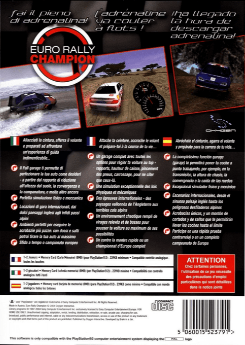 Acheter Euro Rally Champion - Sony PlayStation 2 - Prix Imbattable sur ...