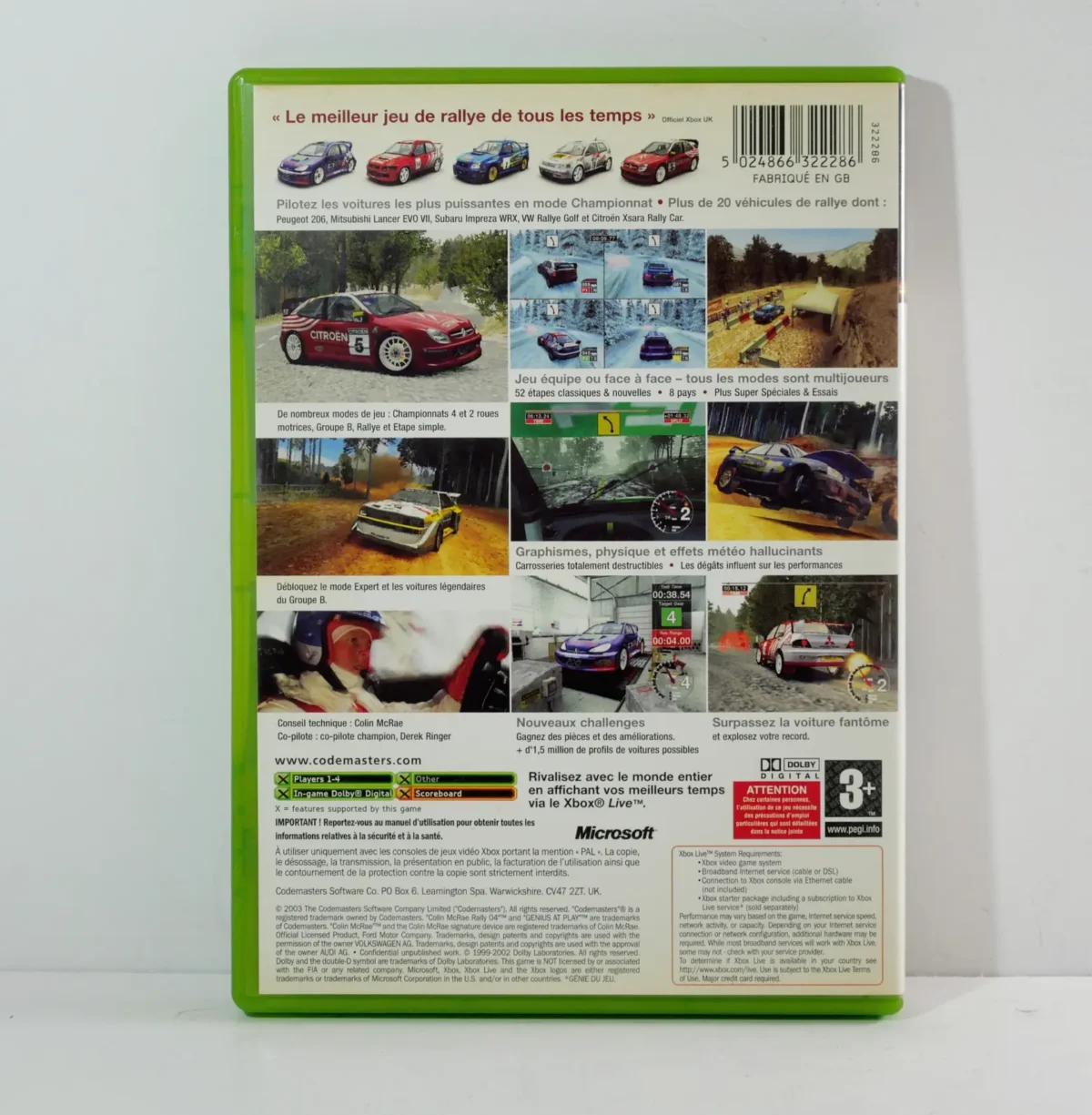 Jeu PC Colin McRae Rally 04 - Version Boîte Complète En Très Bon état (jeu De Course)