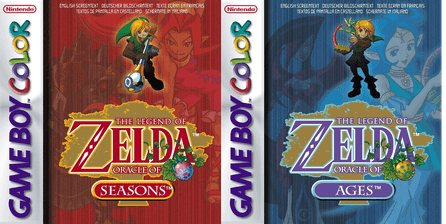 The Legend of Zelda Oracle of Seasons and Oracle of Ages Game Cover