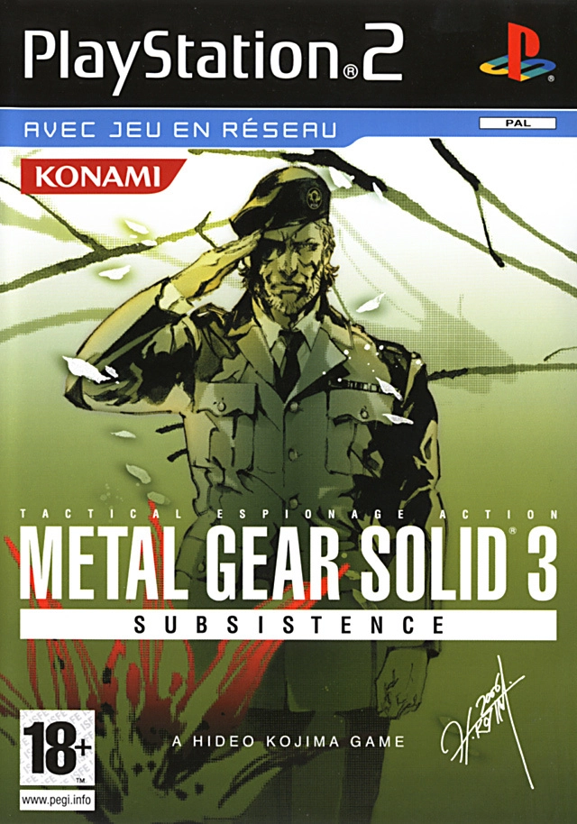 metal gear solid subsistence playstation
